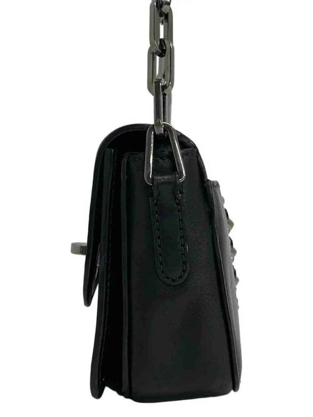 miumiu Black Leather Shoulder Bag